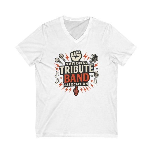 Tribute Band V-Neck Tee | Music Lover Shirt, Concert Outfit, Gift for Musicians, Band Tribute Fan Tee, Music Festival Apparel - Image 3