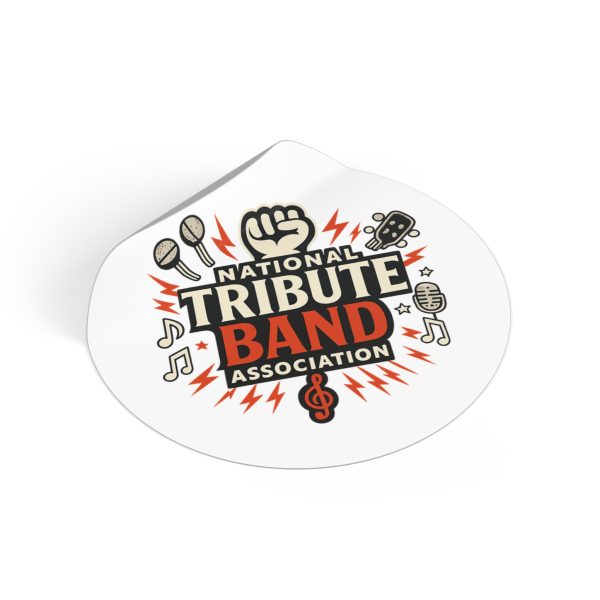 Music-Themed Round Vinyl Stickers, Rock Band Decals, Tribute Band Stickers, Festival Accessories, Music Lover Gifts - Image 2