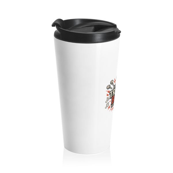 Stainless Steel Travel Mug with Music Theme, Perfect for Musicians and Concert Lovers, Gift for Band Fans, Travel Coffee Cup, National [...] - Image 3