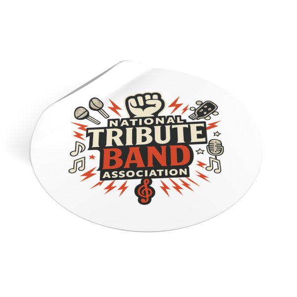 Music-Themed Round Vinyl Stickers, Rock Band Decals, Tribute Band Stickers, Festival Accessories, Music Lover Gifts - Image 6