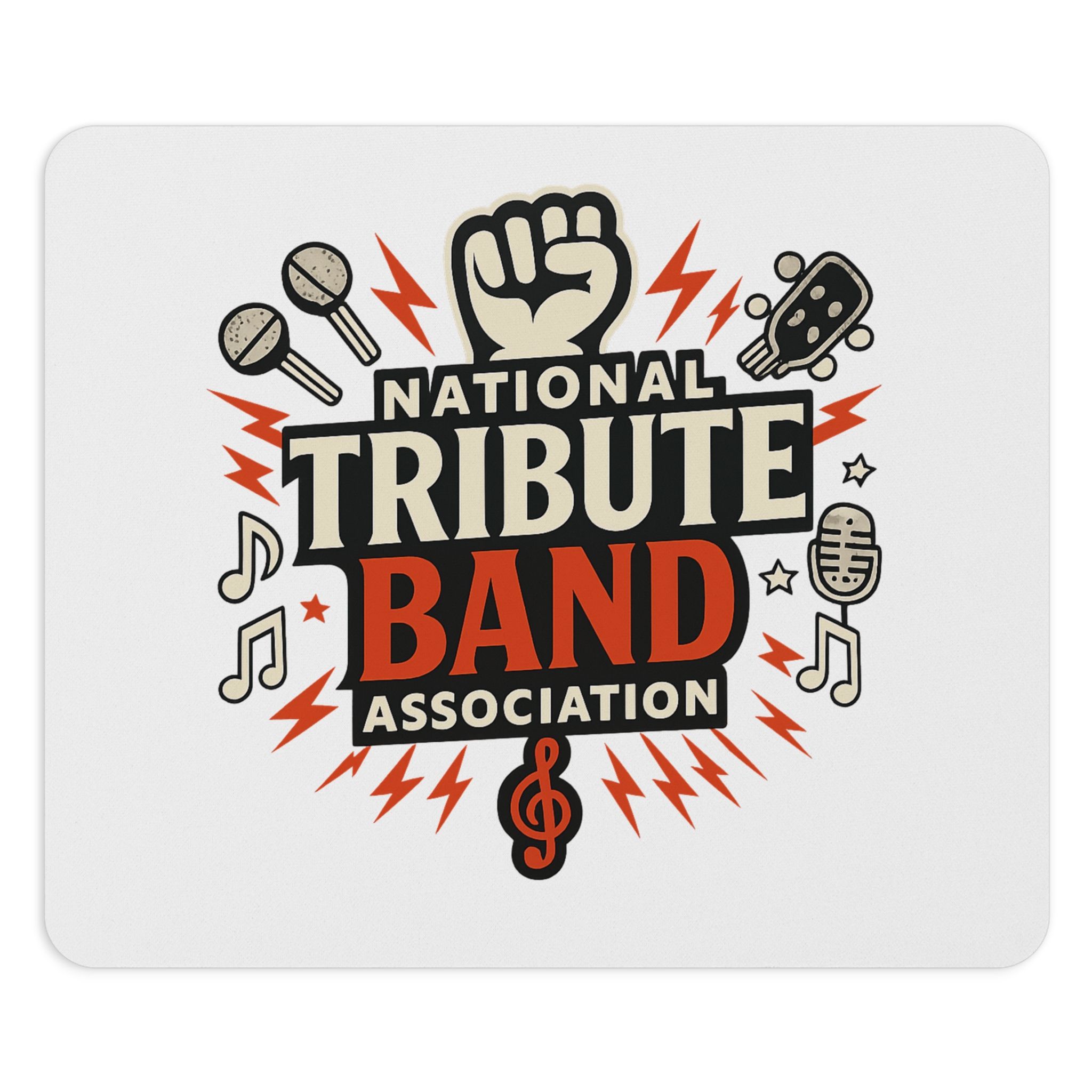 National Tribute Band Association Mouse Pad - Music Lover Gift, Gaming Accessory, Office Decor, Unique Desk Accessory, Stylish Workspace